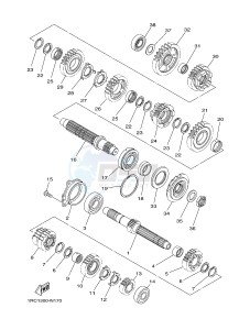 MT09 900 (1RCD 1RCE) drawing TRANSMISSION