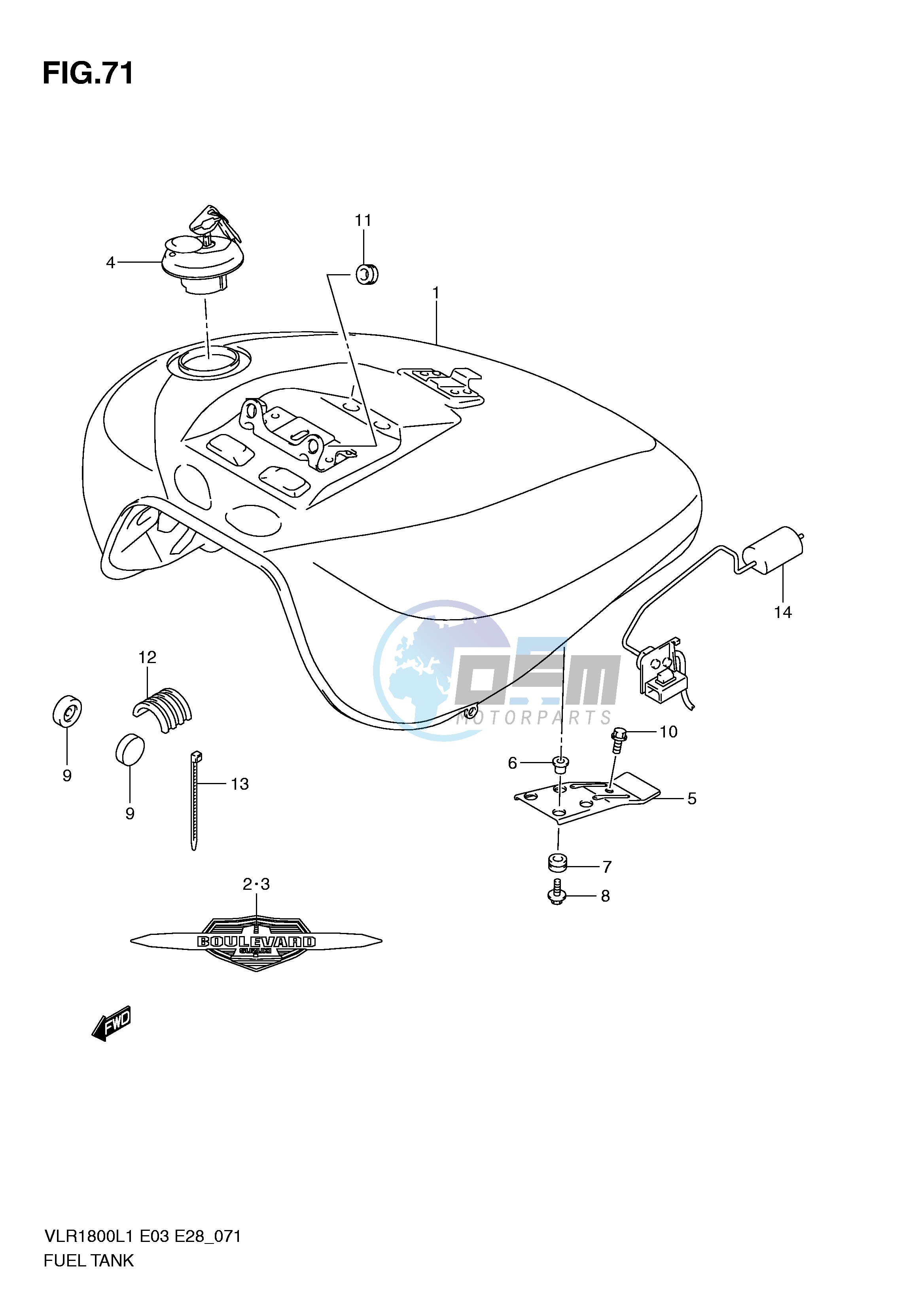 FUEL TANK (VLR1800TL1 E28)