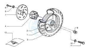 NRG 50 Pure jet drawing Rear Wheel