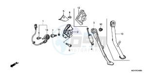 VFR800XD CrossRunner - VFR800X UK - (E) drawing STAND