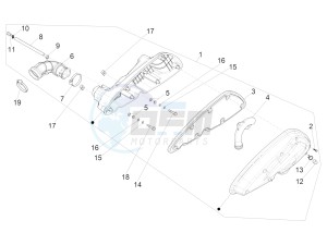 BEVERLY 350 ST 4T 4V IE ABS E4 (NAFTA) drawing Air filter