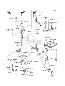 NINJA ZX-10R ZX1000D7F FR GB XX (EU ME A(FRICA) drawing Ignition Switch