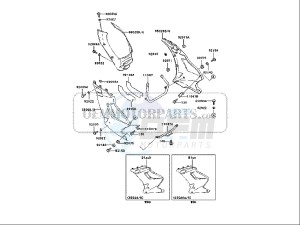 ZZR 250 (EU) drawing COWLING LOWERS