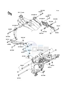 Z1000_ABS ZR1000C9F FR GB XX (EU ME A(FRICA) drawing Engine Mount