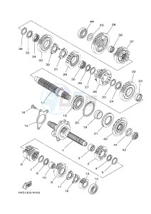 MT07A MT-07 ABS 700 (1XB3) drawing TRANSMISSION