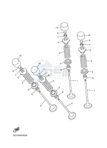 YZF-R6 600 R6 (2CX4 2CX5) drawing VALVE