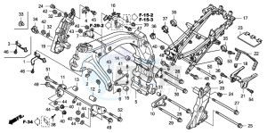 CBF600SA drawing FRAME BODY (CBF600S8/SA8/N8/NA8)