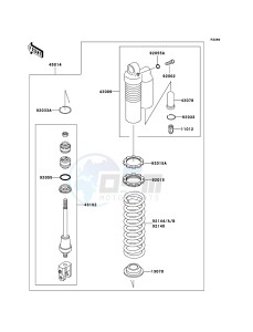 KX85 / KX85 II KX85A7F EU drawing Shock Absorber(s)