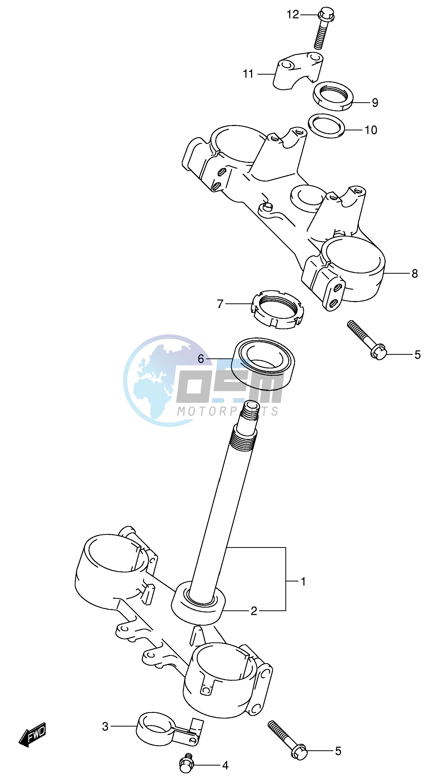 STEERING STEM (MODEL K2)