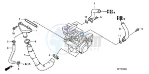 CB1300SA9 Australia - (U / ABS BCT MME TWO TY2) drawing WATER PIPE