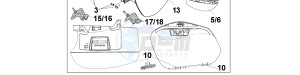 VFR800XC drawing PEARL FADELESS WHITE PANNIER SET