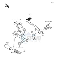 NINJA ZX-6R ZX636EGF FR GB XX (EU ME A(FRICA) drawing Brake Pedal