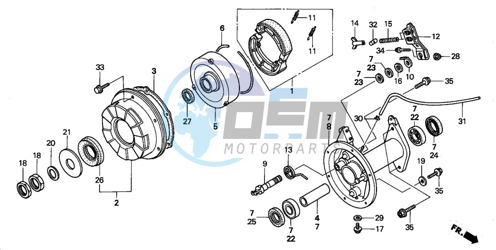 REAR BRAKE DRUM