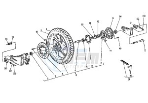 MITO EV 6 MARCE 125 drawing REAR WHEEL