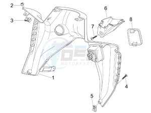 SR 300 Max drawing Front glove-box - Knee-guard panel