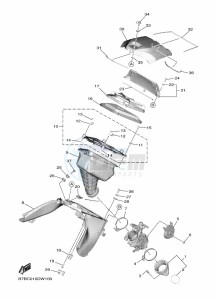 YZ250F (B7BB) drawing INTAKE