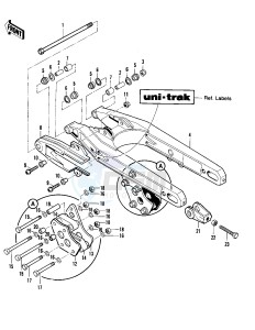 KX 420 A [KX420] (A1-A2) [KX420] drawing SWING ARM -- KX420-A2- -