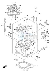 RM-Z250 drawing CYLINDER HEAD