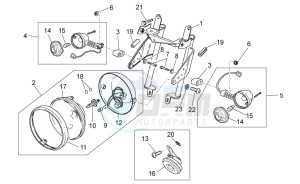 V7 Special 750 drawing Front lights