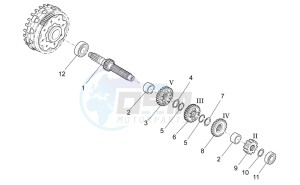 RXV 450-550 Street Legal drawing Primary gear shaft