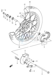 DS80 (E3-E28) drawing FRONT WHEEL