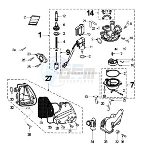 TKR R BE drawing CARBURETTOR