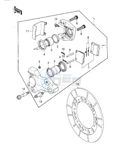 KZ 1300 A (A1-A3) drawing REAR BRAKE