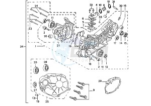 TREKKER - 100 cc drawing CRANKCASE