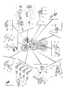 YZF-R1B 1000 (1KBH) drawing ELECTRICAL 1