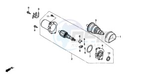 SJ50 BALI drawing STARTING MOTOR