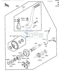 KL 650 A [KLR650] (A1-A5) [KLR650] drawing OPTIONAL PARTS -- KICKSTARTER- -