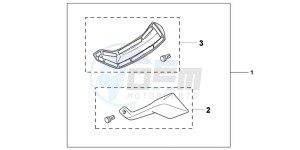 NC700XDD NC700X Dual Cluth ABS 2ED - (2ED) drawing KIT,FOOT DEFLECTOR