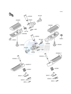 ZR 1100 C [ZRX1100] (C3-C4) drawing FOOTRESTS