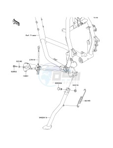 KL 650 E [KLR650] (E8F-E9F) E8F drawing STAND-- S- -