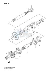 LT-Z250 (E28-E33) drawing SECONDARY DRIVE