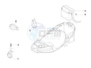 LX 150 4T 2V ie E3 Taiwan drawing Control switches - Battery - Horn