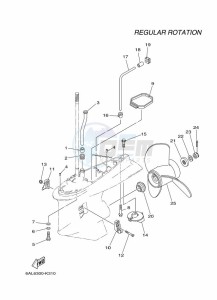 F225BETX drawing PROPELLER-HOUSING-AND-TRANSMISSION-2