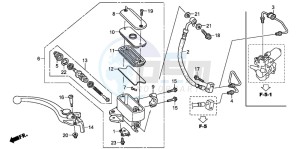 ST1300 drawing FR. BRAKE MASTER CYLINDER