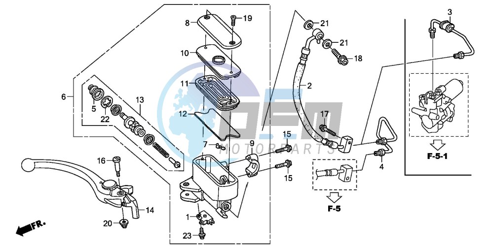 FR. BRAKE MASTER CYLINDER