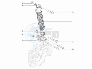 Typhoon 50 4t 4v e2 (USA) USA drawing Rear suspension - Shock absorbers