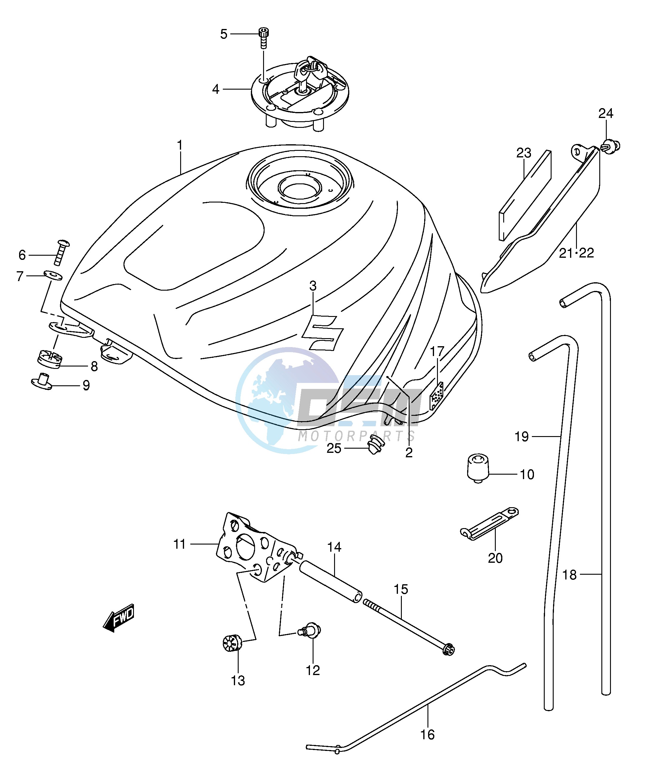 FUEL TANK (MODEL K4)