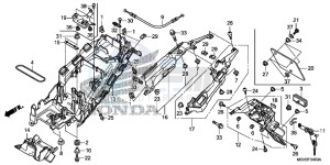 VFR1200XC drawing REAR FENDER