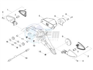 RCR 50 E4 (EMEA) drawing Rear lights