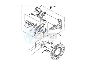 TDM ABS 900 drawing REAR BRAKE CALIPER