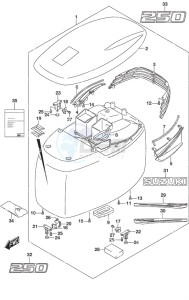 DF 250AP drawing Engine Cover