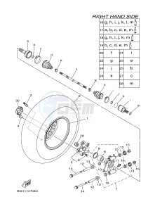 YFM700FWBD YFM70KPSH KODIAK 700 EPS SPECIAL EDITION (B328) drawing REAR WHEEL 2