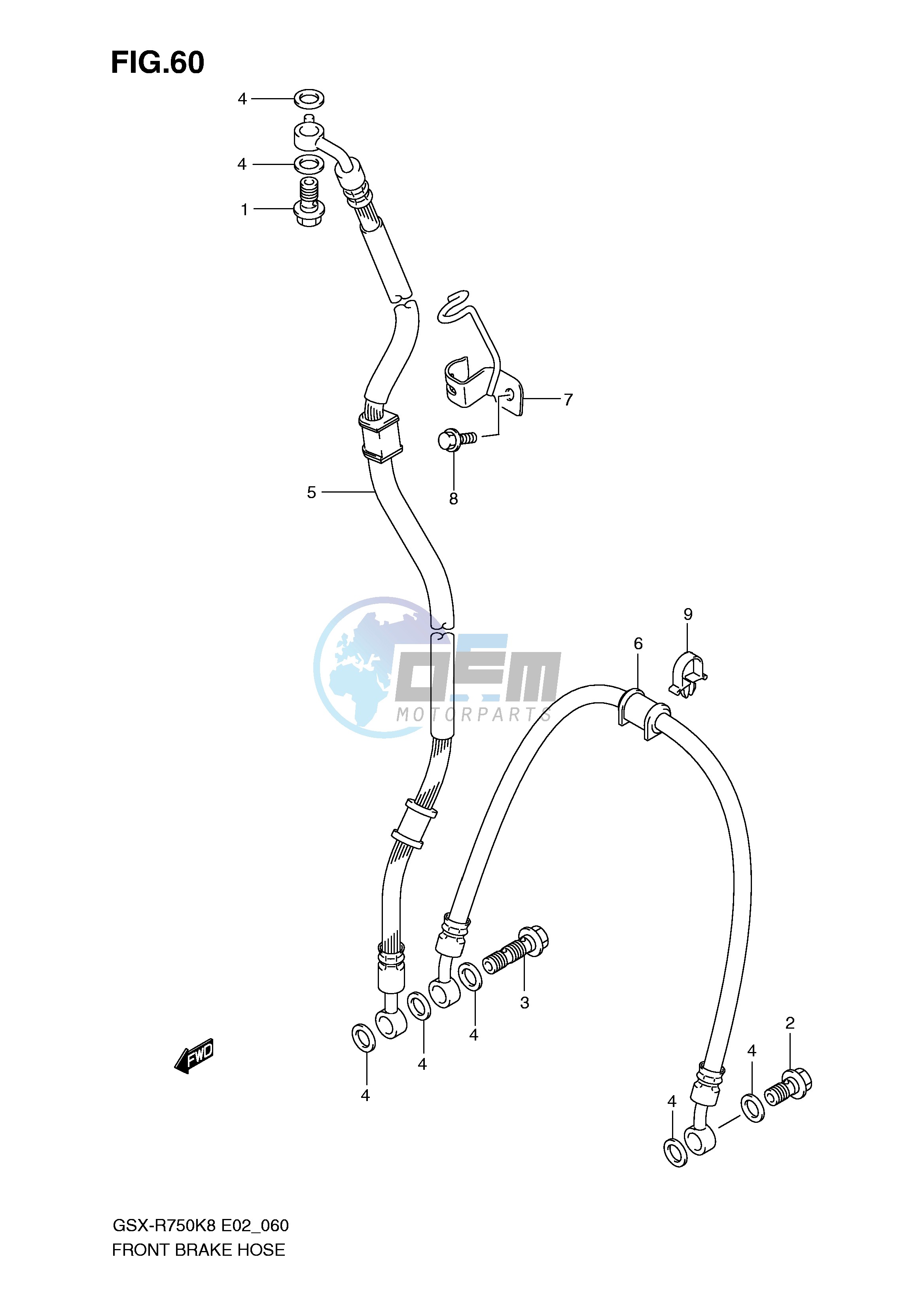 FRONT BRAKE HOSE