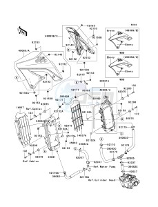 KX 250 W [KX250F MONSTER ENERGY] (W9FA) W9FA drawing RADIATOR