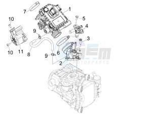 MP3 300 ie lt MP3 300 ie lt Sport drawing Throttle body - Injector - Union pipe