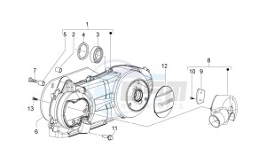 Sport City One 125 4T e3 drawing Variator cover